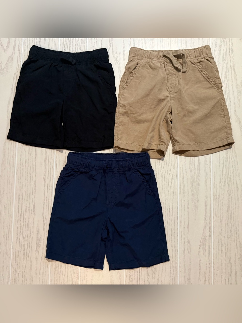 Jumping Beans Boys Size 6 Shorts Bundle Lot 3 Drawstring Pull On EUC